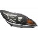 Ford Focus 2008-2011 Black Inner Xenon Head Lamp Unit Driver Side